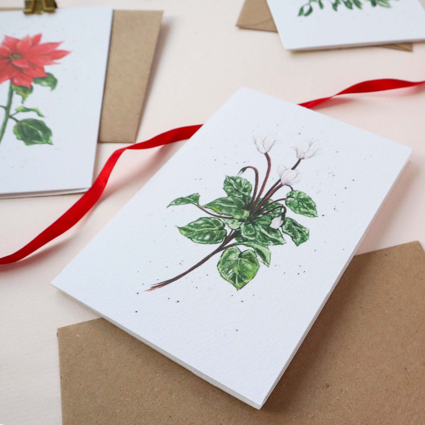 Cyclamen Greetings Card