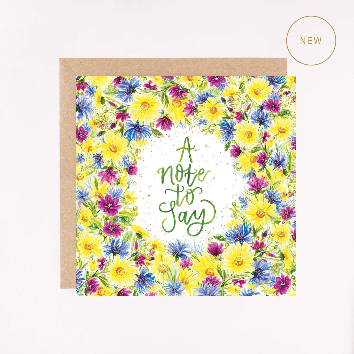 A Note To Say Foil Greetings Card