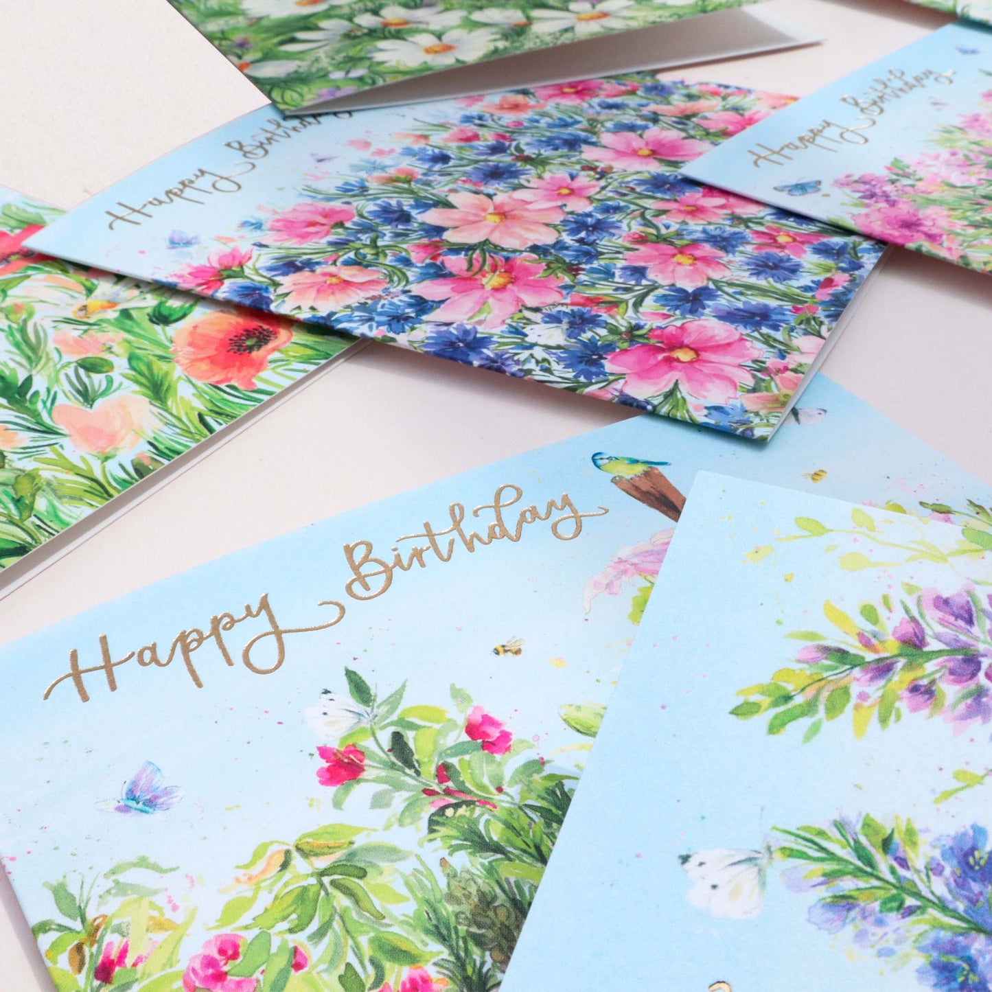 Sunflower Fields Gold Foil Card