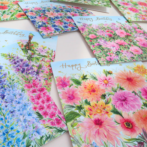 Poppy Fields Foil Card