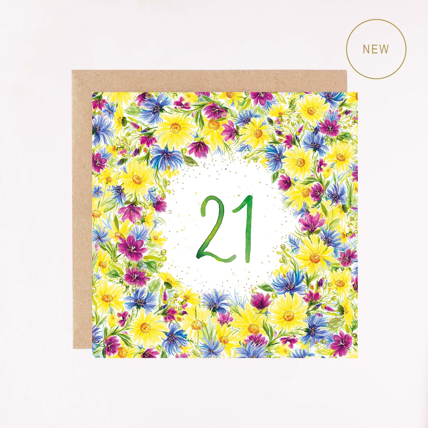 Age 21 Foil Greetings Card