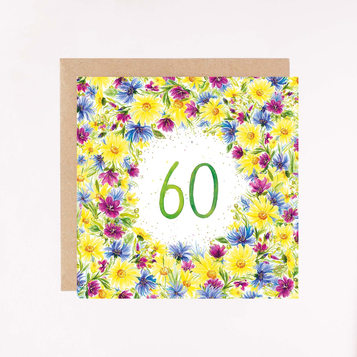 Age 60 Foil Greetings Card