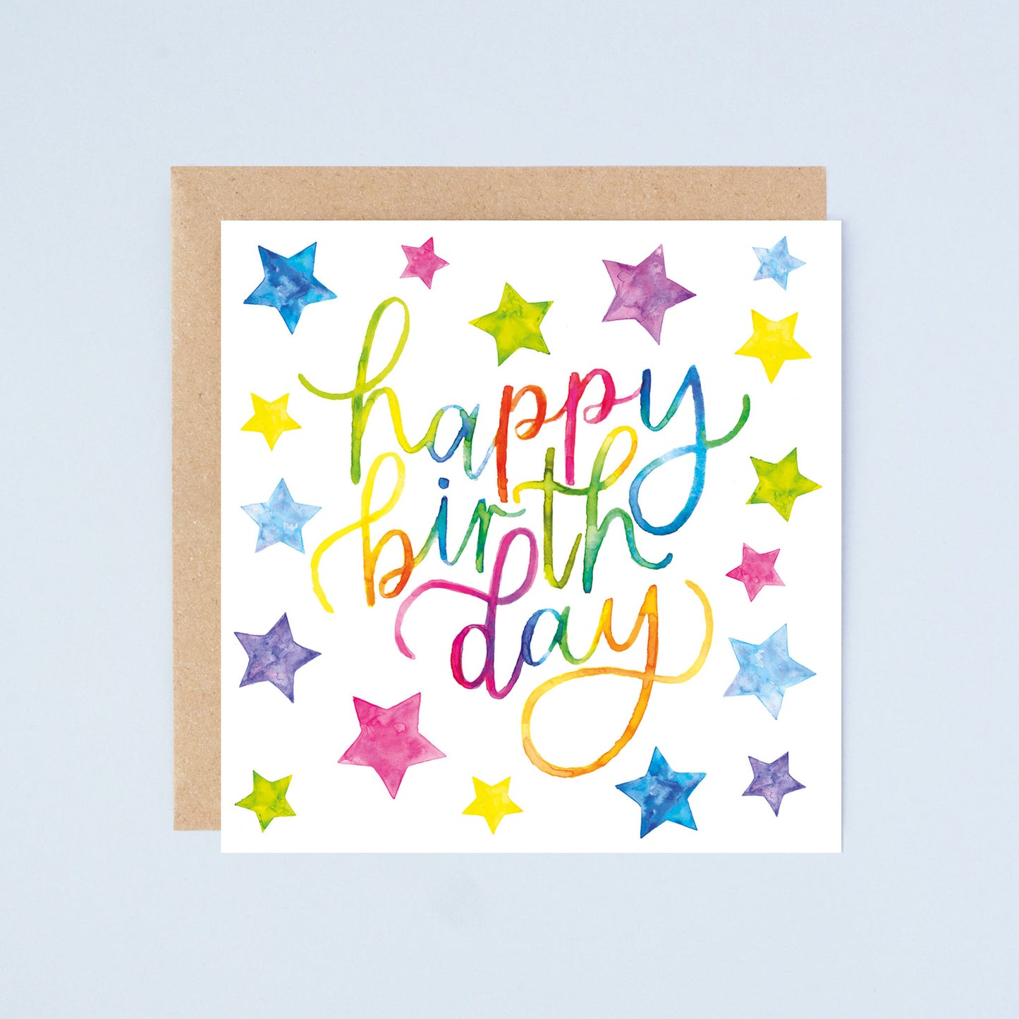Happy Birthday Stars Greetings Card
