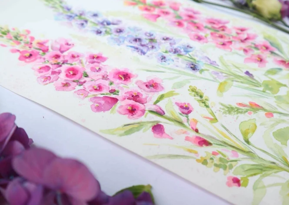 "Foxgloves In Bloom" Giclee Fine Art Print