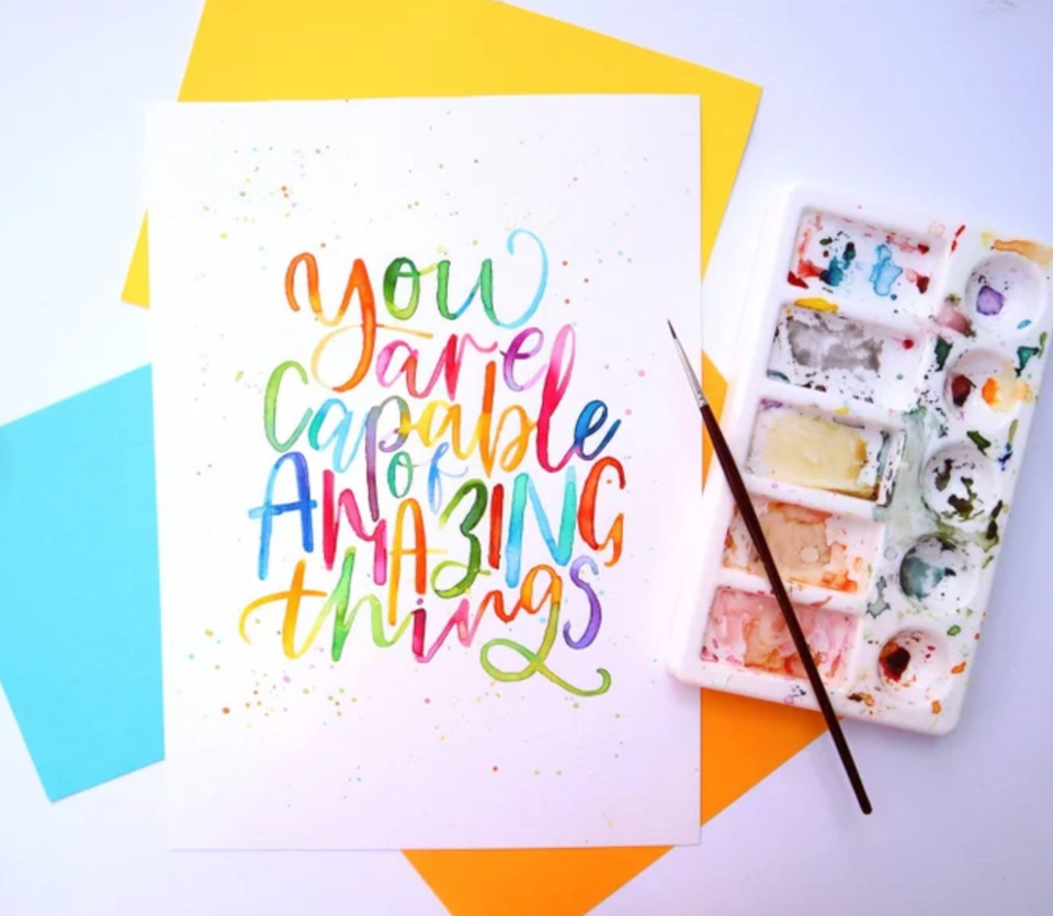 "You Are Capable Of Amazing Things" Giclee Fine Art Print