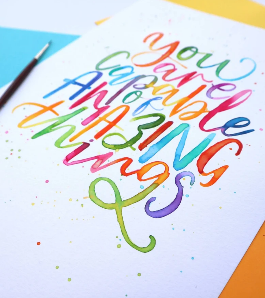 "You Are Capable Of Amazing Things" Giclee Fine Art Print