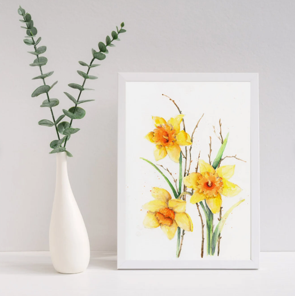 "Daffodils In Bloom" Giclee Fine Art Print