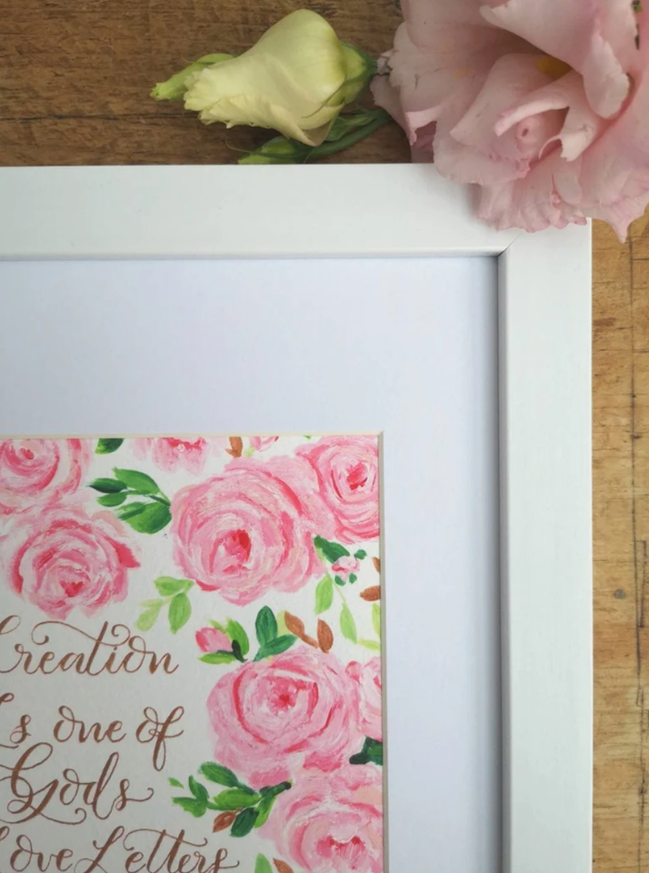 "Creation Is One Of Gods Love Letters" Giclee Fine Art Print