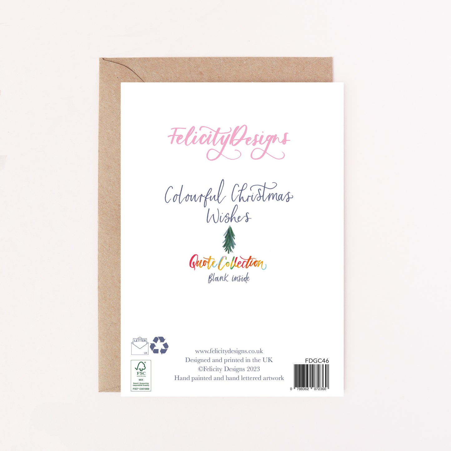 Rejoice Rejoice Rejoice Christmas Quote Greetings Card