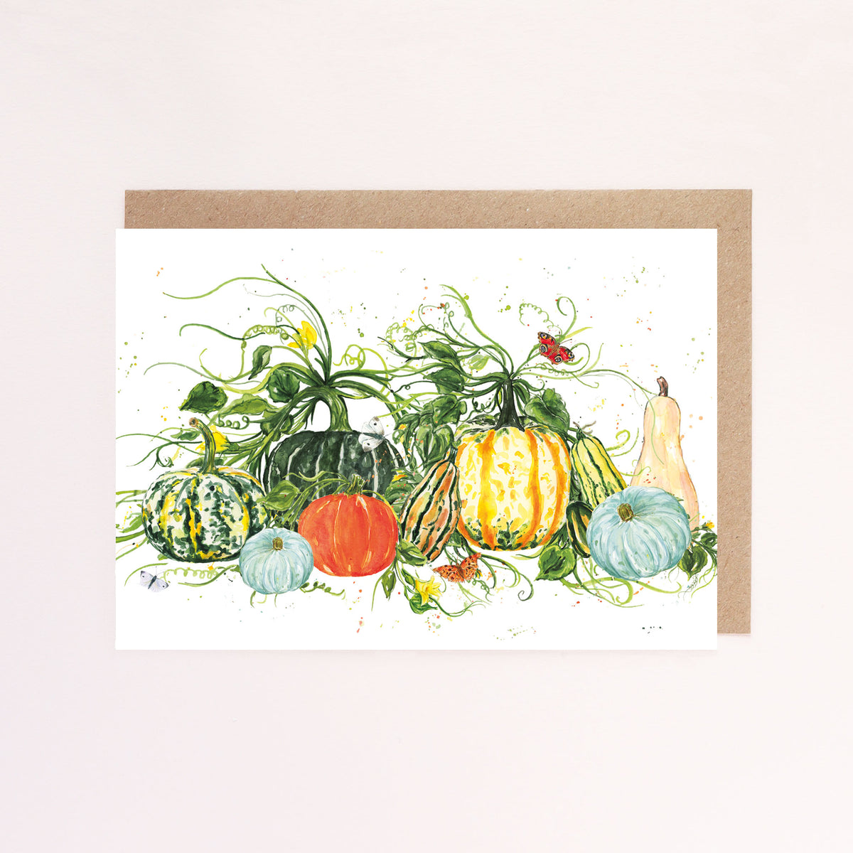 An Autumn Harvest Greeting Card, Holiday Thanksgiving