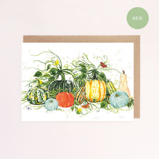 An Autumn Harvest Greeting Card, Holiday Thanksgiving