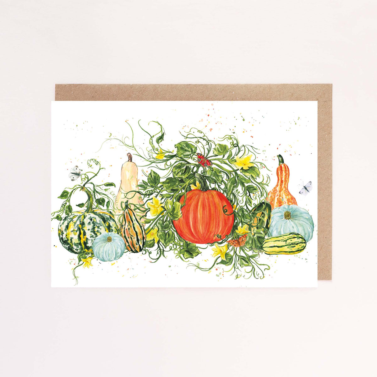 An Autumn Harvest Greeting Card, Holiday Thanksgiving