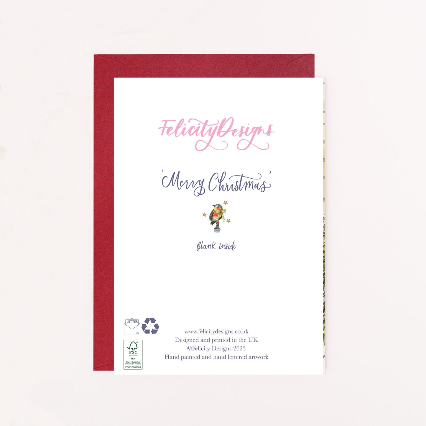 Merry Christmas from Bath Card