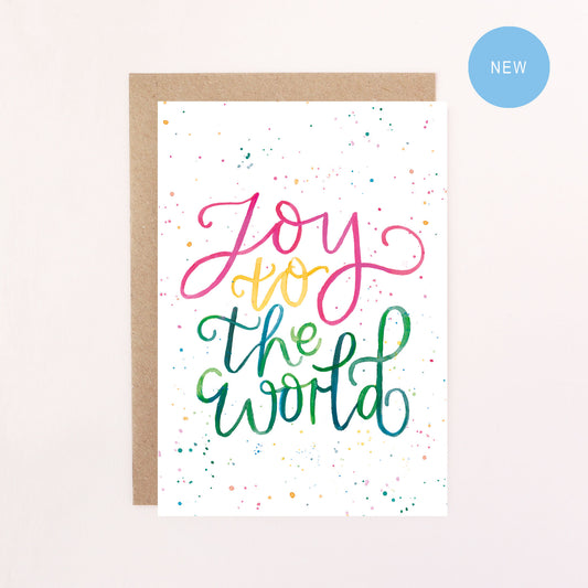 Joy To The World Christmas Quote Greetings Card