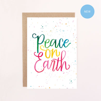 Peace On Earth Christmas Quote Greetings Card