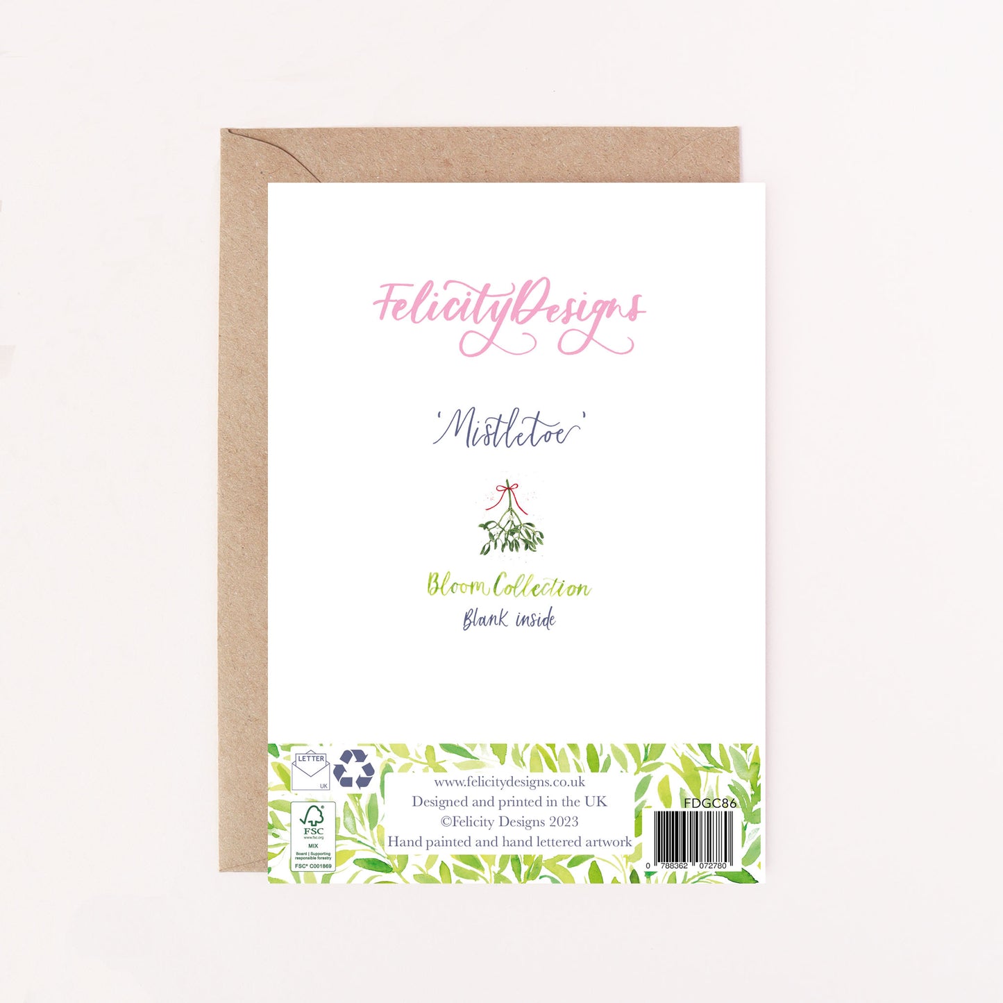 Mistletoe Greetings Card