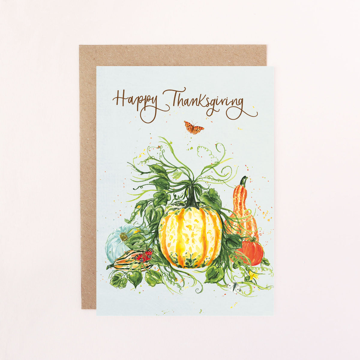 Happy Thanksgiving Harvest Greeting Card, Autumn Holiday