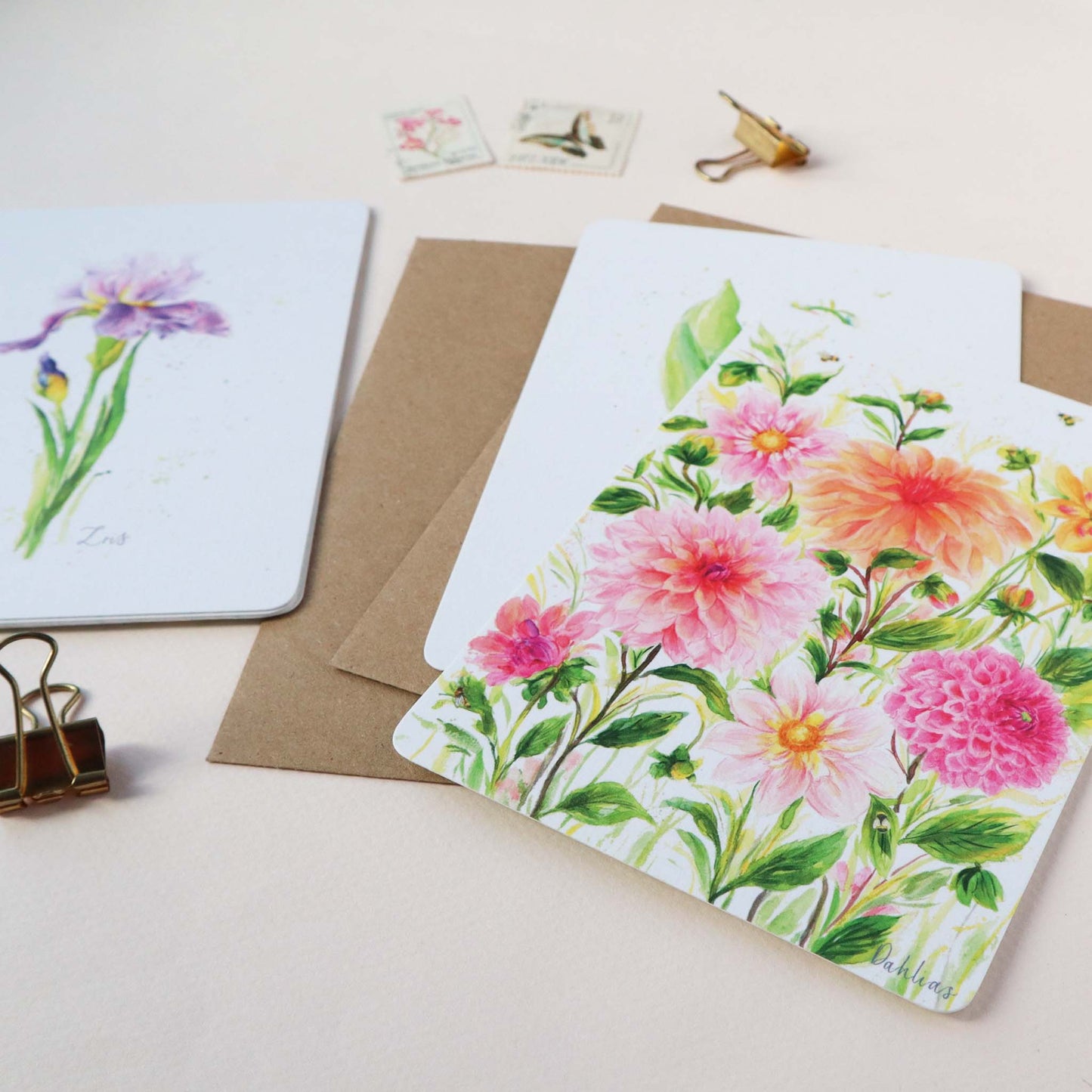 Iris Floral Postcard