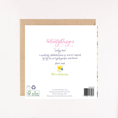 Lovely Nan Foil Greetings Card