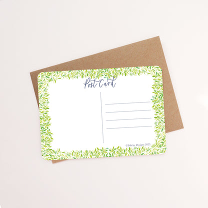 Dahlia Floral Postcard