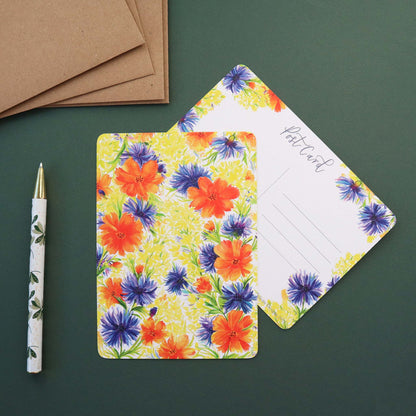 Summer Floral Burst Postcard