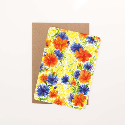 Summer Floral Burst Postcard