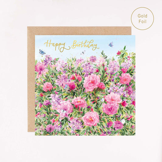 Sissinghurst in Bloom Gold Foil Card