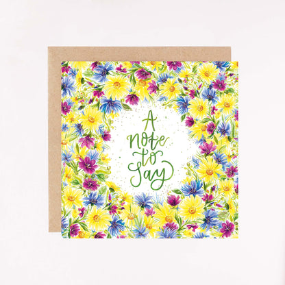 A Note To Say Foil Greetings Card