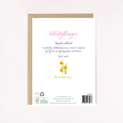 Daffodils In Bloom Greetings Card