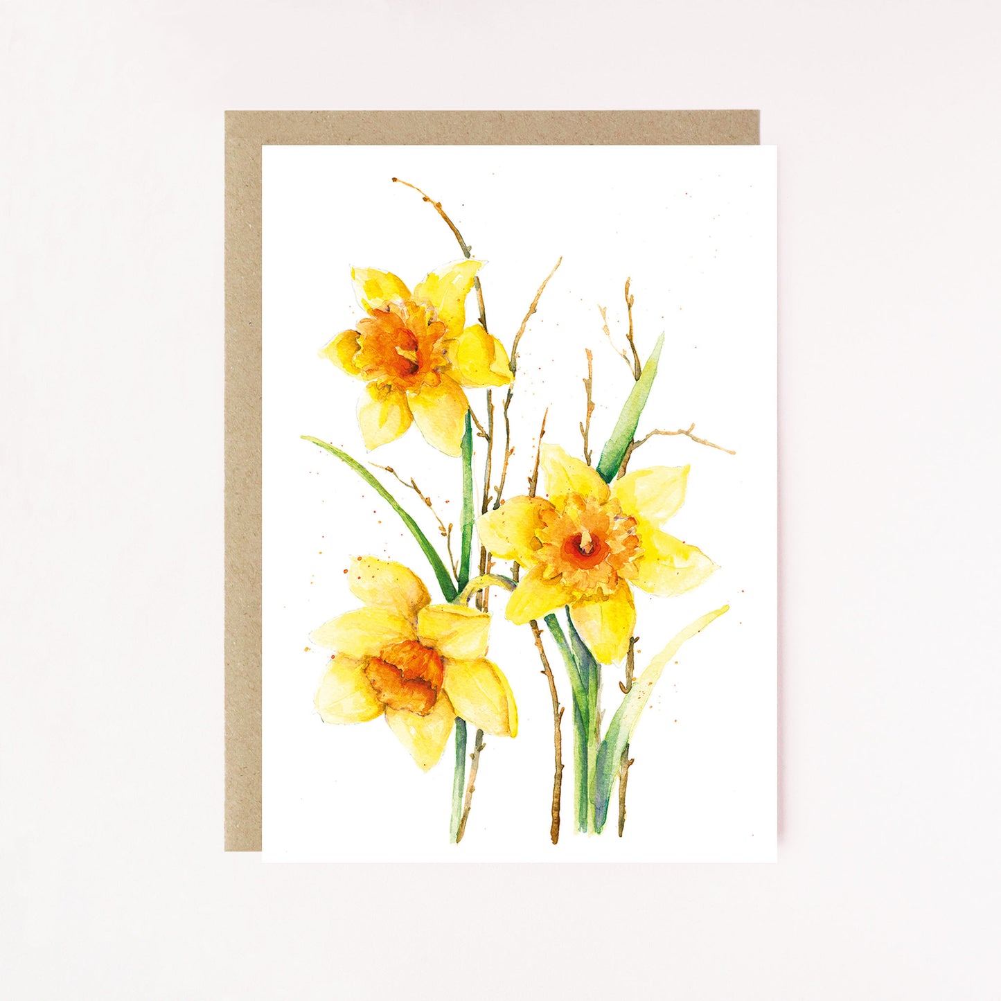 Daffodils In Bloom Greetings Card