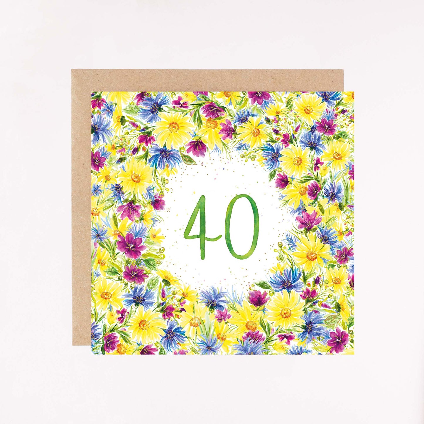 Age 40 Foil Greetings Card