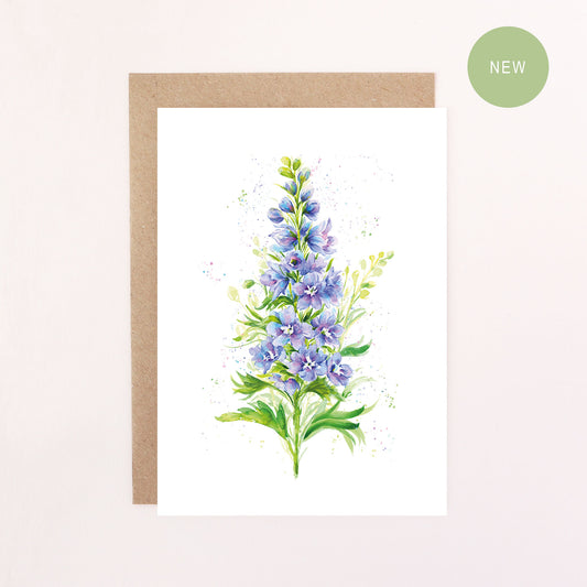 Larkspur Greetings Card