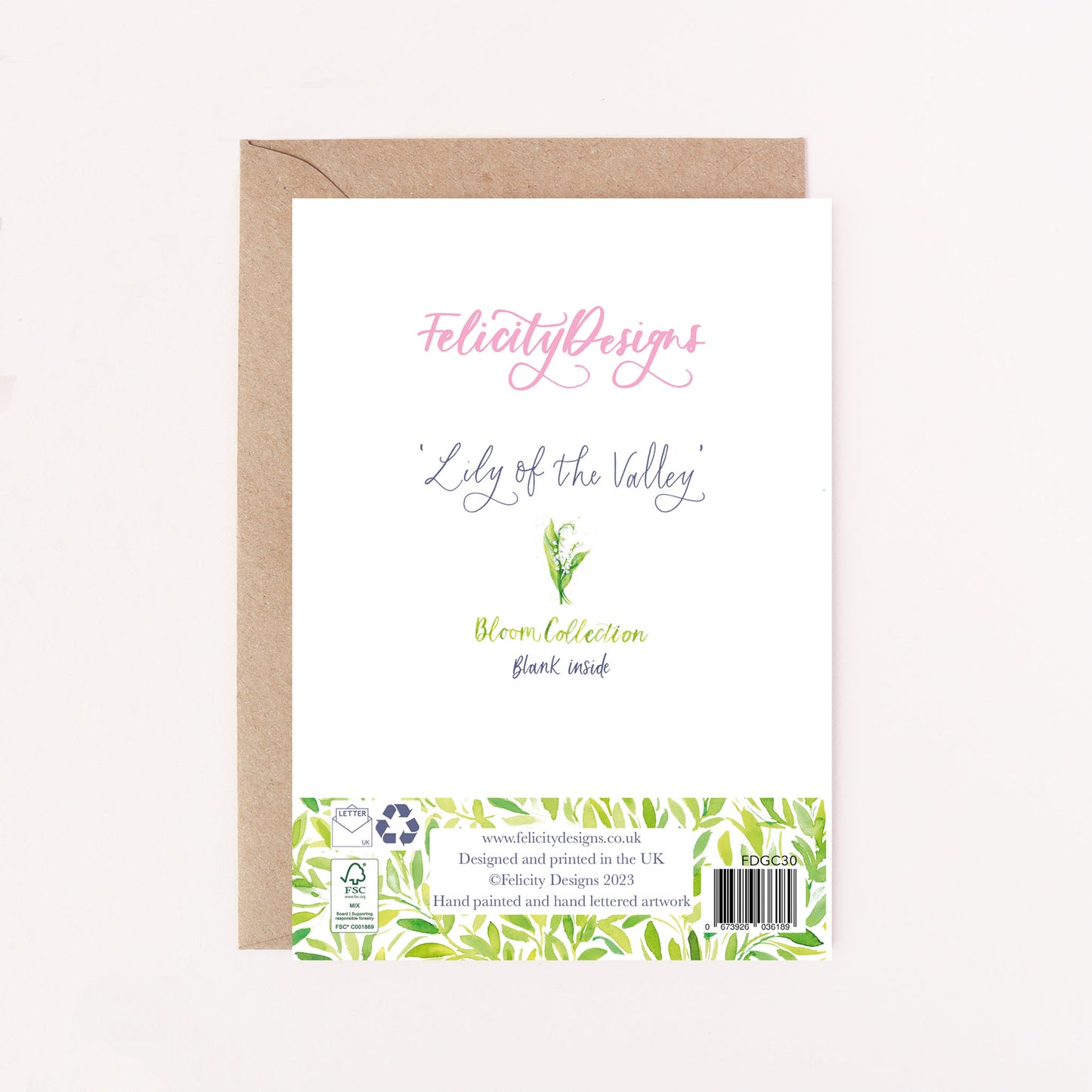 Lily of the Valley Greetings Card