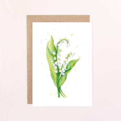 Lily of the Valley Greetings Card