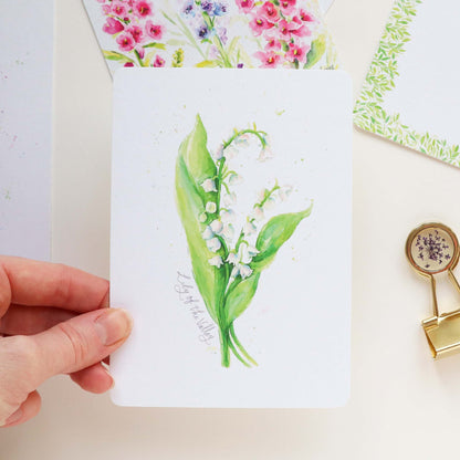 Lily of the Valley Floral Postcard