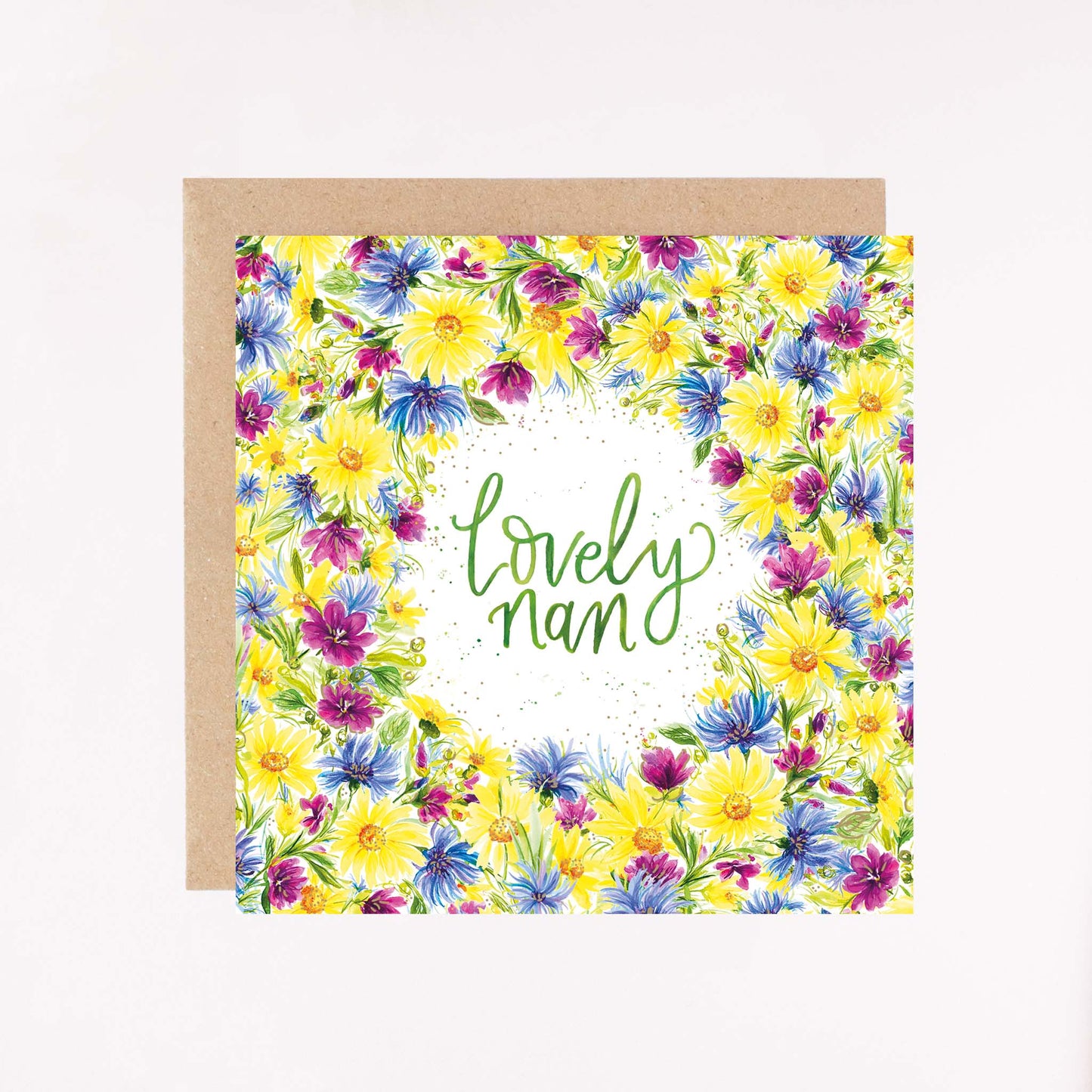 Lovely Nan Foil Greetings Card