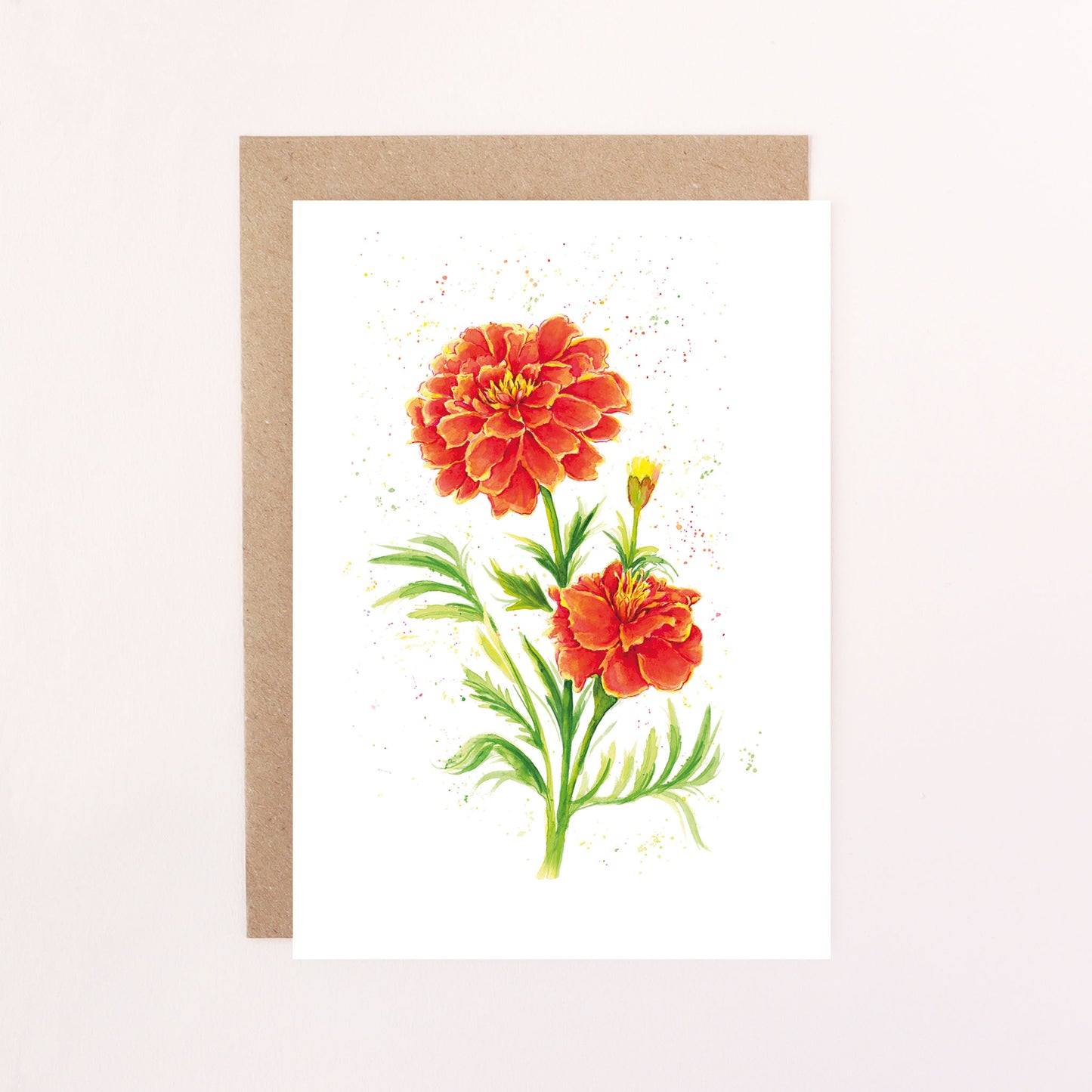 Marigold Greetings Card