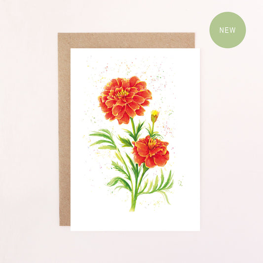 Marigold Greetings Card