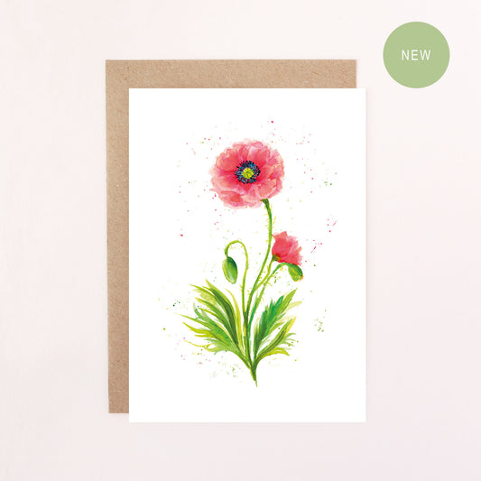 Poppy Greetings Card