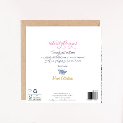 Sissinghurst in Bloom Foil Greetings Card