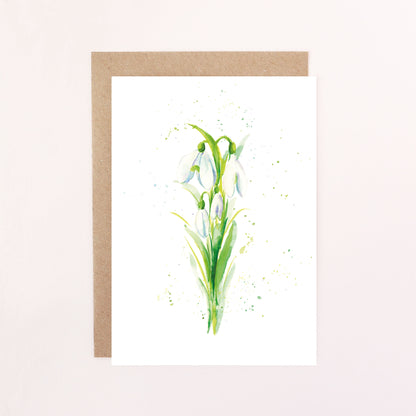 Snowdrop Greetings Card