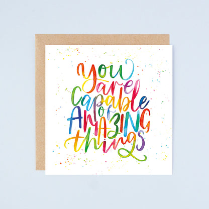 Amazing Things Greetings Card