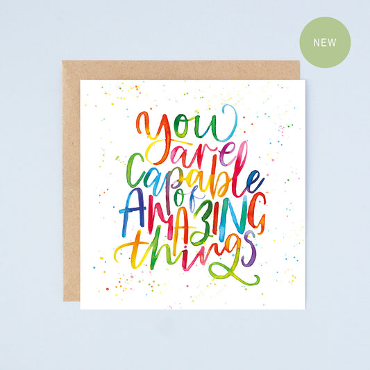 Amazing Things Greetings Card