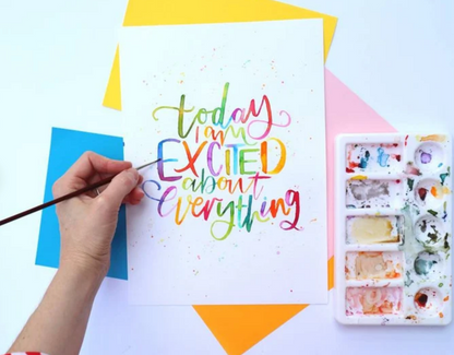 "Today I Am Excited About Everything" Giclee Fine Art Print